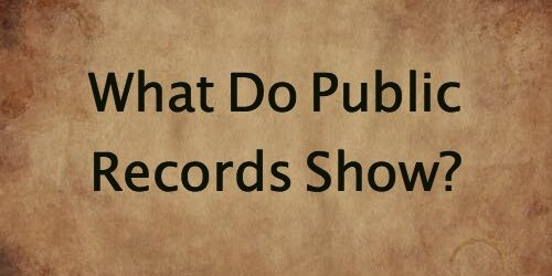 what do public records show