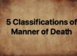 manner of death classifications