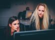 two women investigating